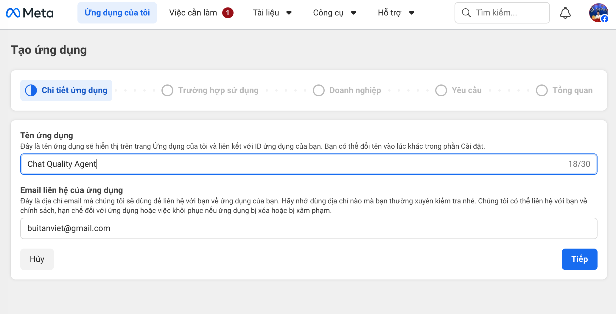 Tạo App